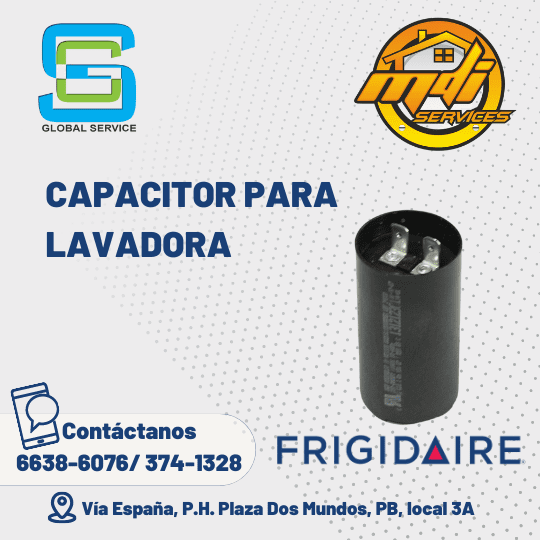 CAPACITOR LAVADORA FRIGIDAIRE 131212301